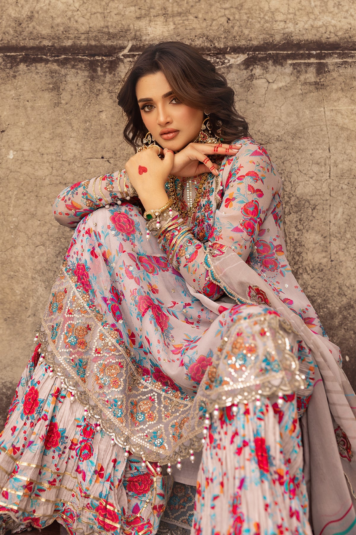 3-PC Unstitched Luxury Chiffon Collection VSL25-08