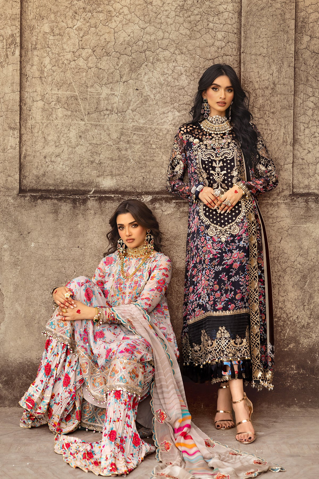 3-PC Unstitched Luxury Chiffon Collection VSL25-08