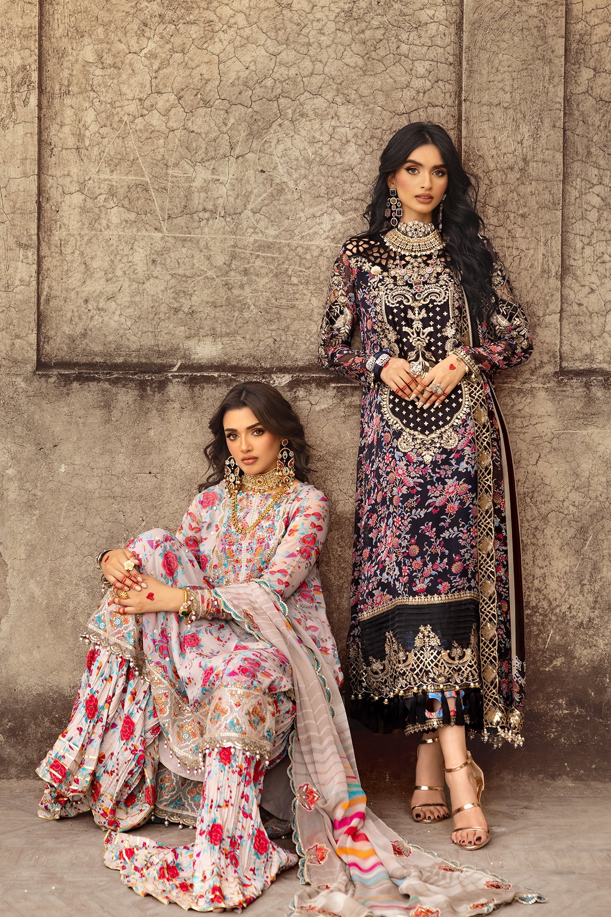 3-PC Unstitched Luxury Chiffon Collection VSL25-08