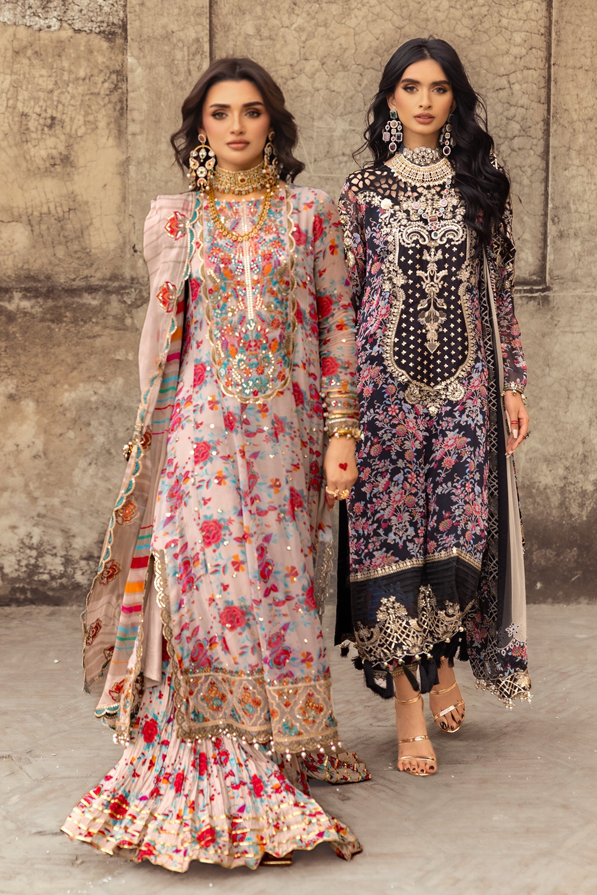 3-PC Unstitched Luxury Chiffon Collection VSL25-08
