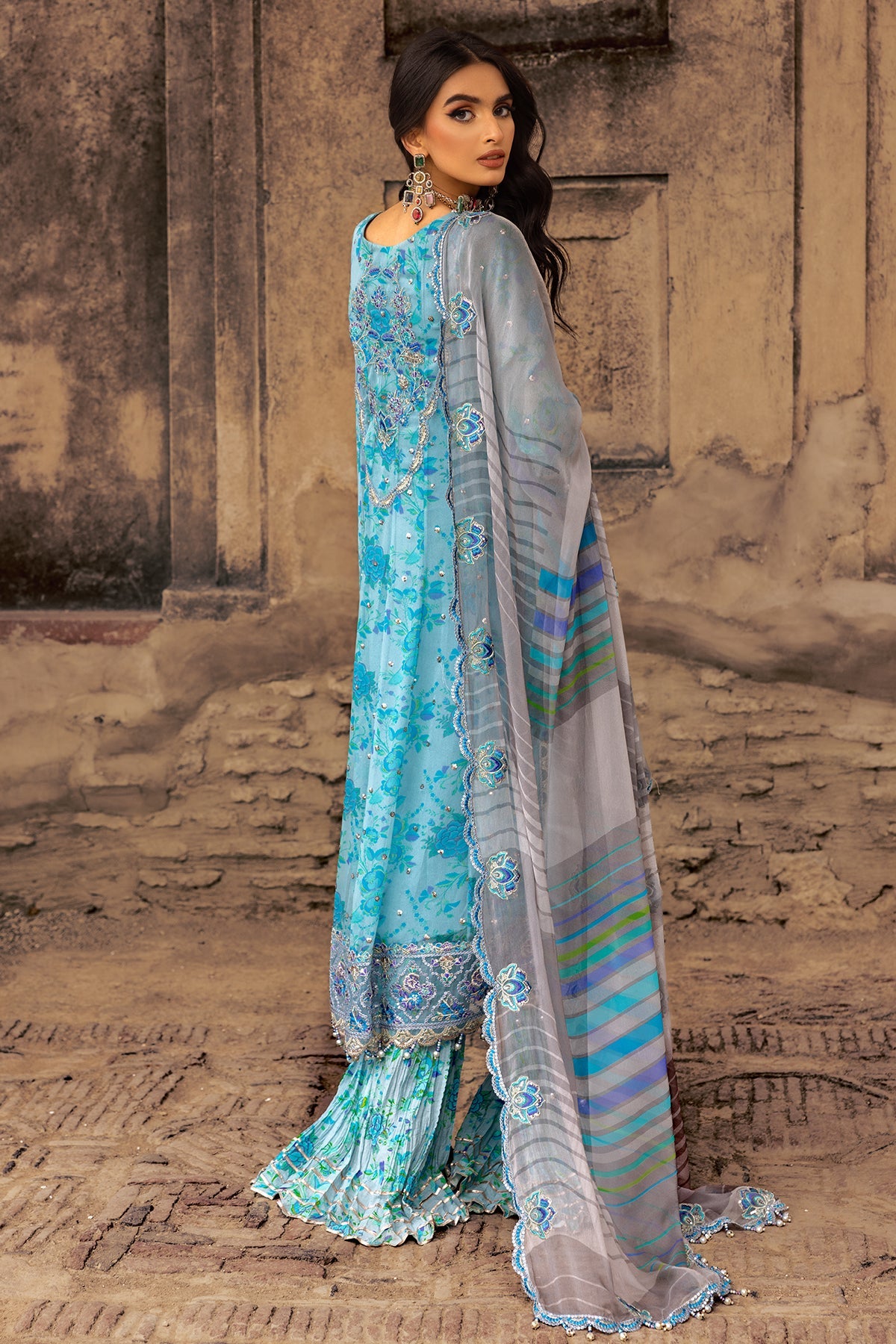 3-PC Unstitched Luxury Chiffon Collection VSL25-10