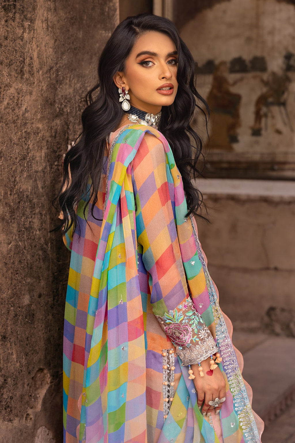 3-PC Unstitched Luxury Chiffon Collection VSL25-14