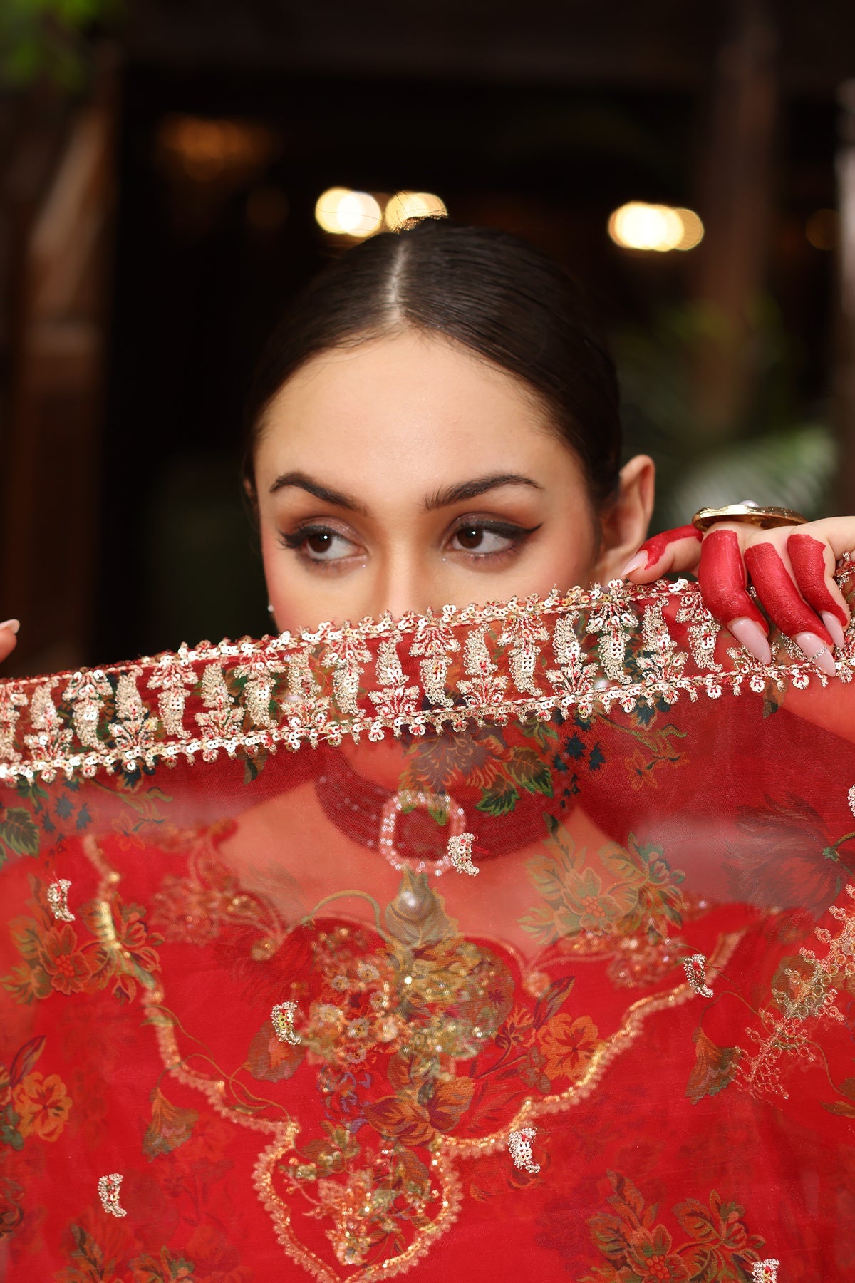 3-PC Embroidered Organza Suit CMA-5-37