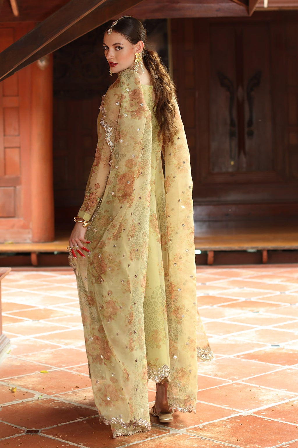 3-PC Embroidered Organza Suit CMA-5-50