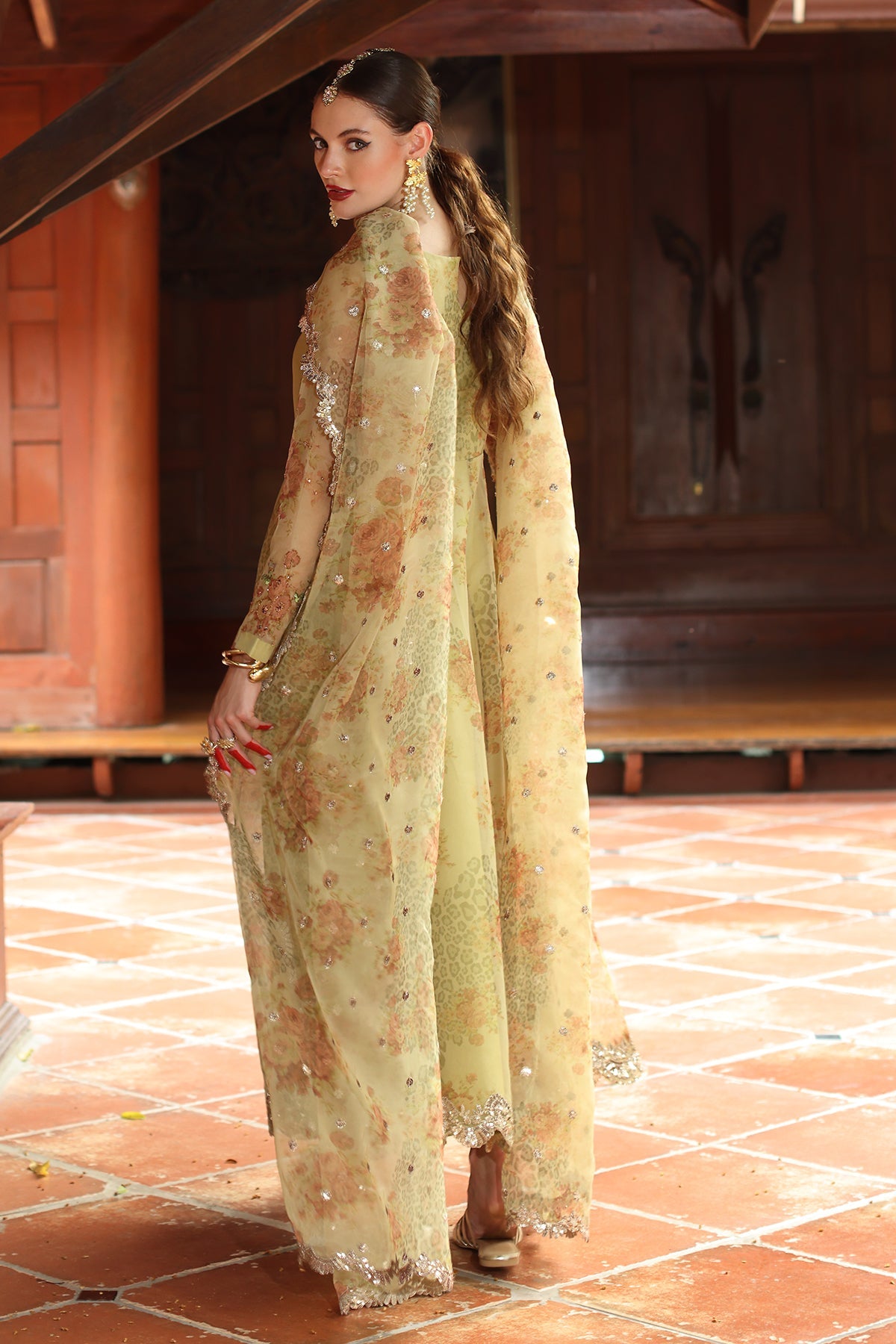 3-PC Embroidered Organza Suit CMA-5-50