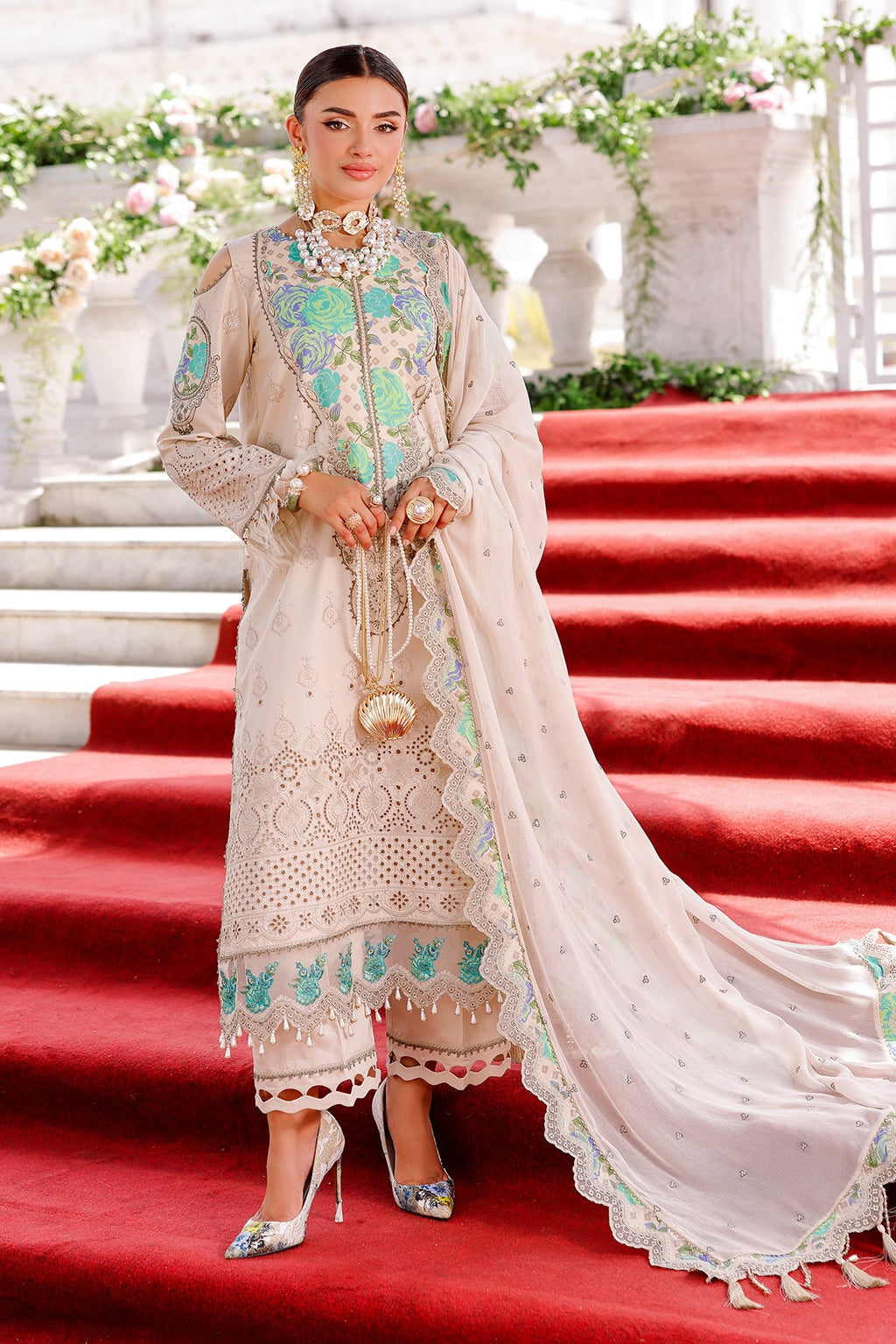 3-PC Unstitched Embroidered Lawn Collection CT5-11