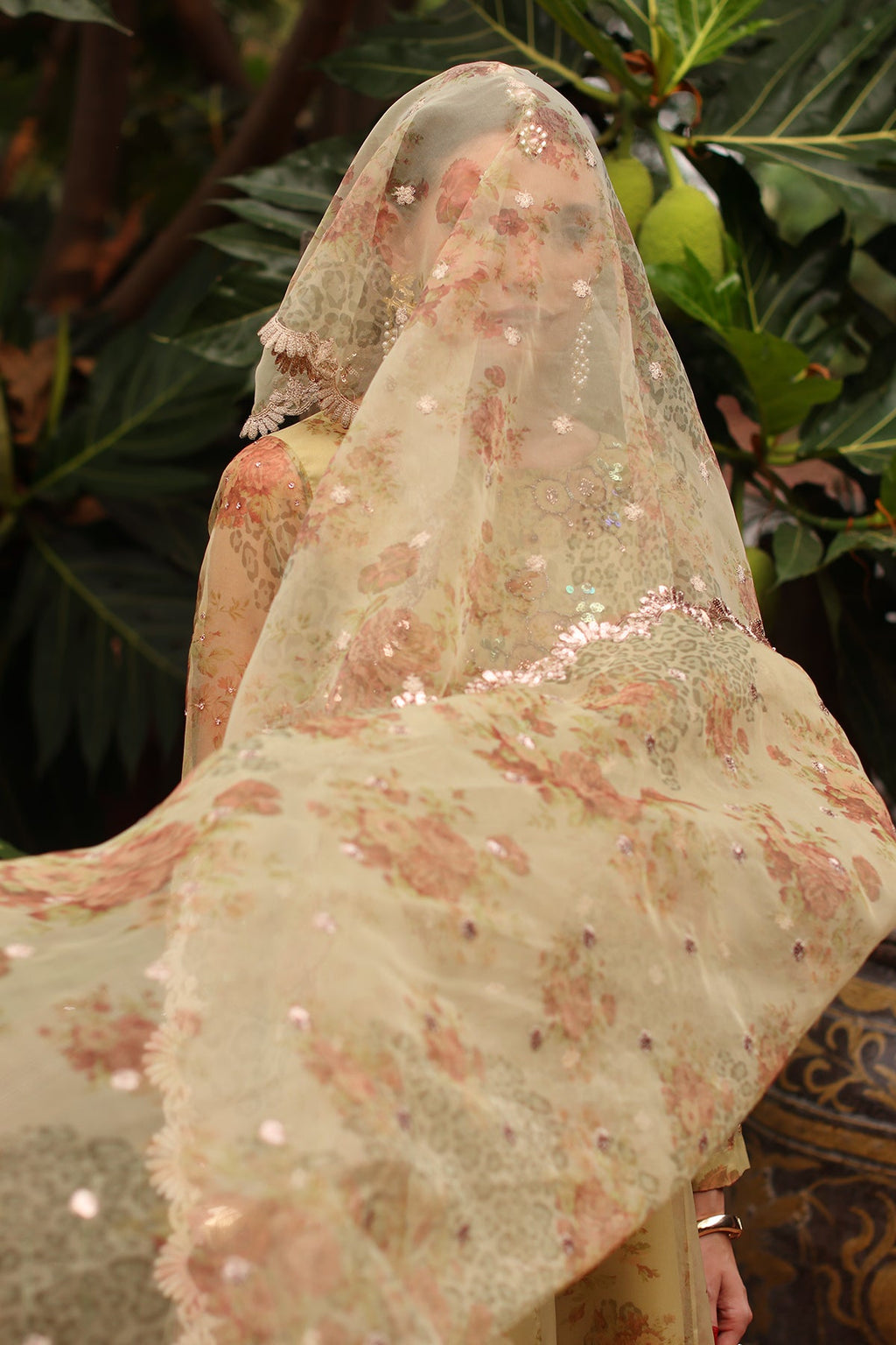 3-PC Embroidered Organza Suit CMA-5-50