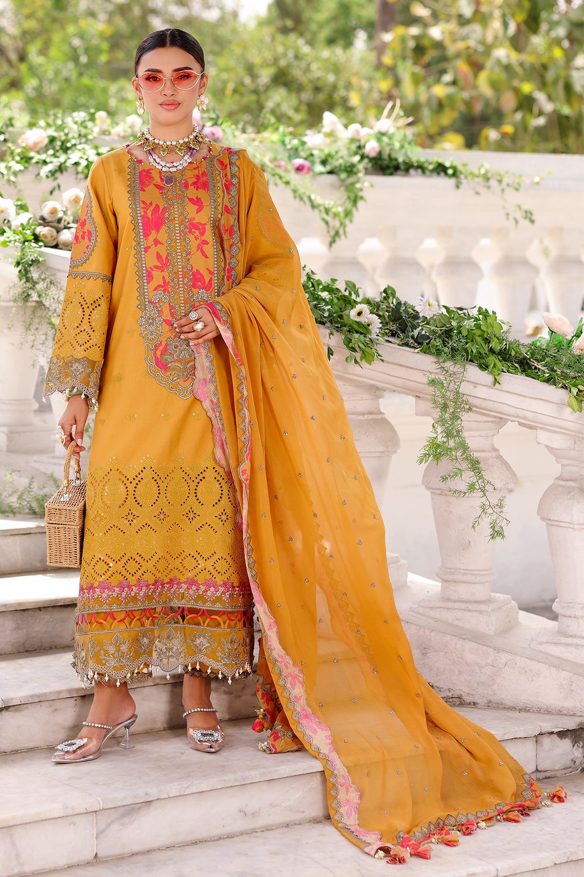 3-PC Unstitched Embroidered Lawn Collection CT5-14