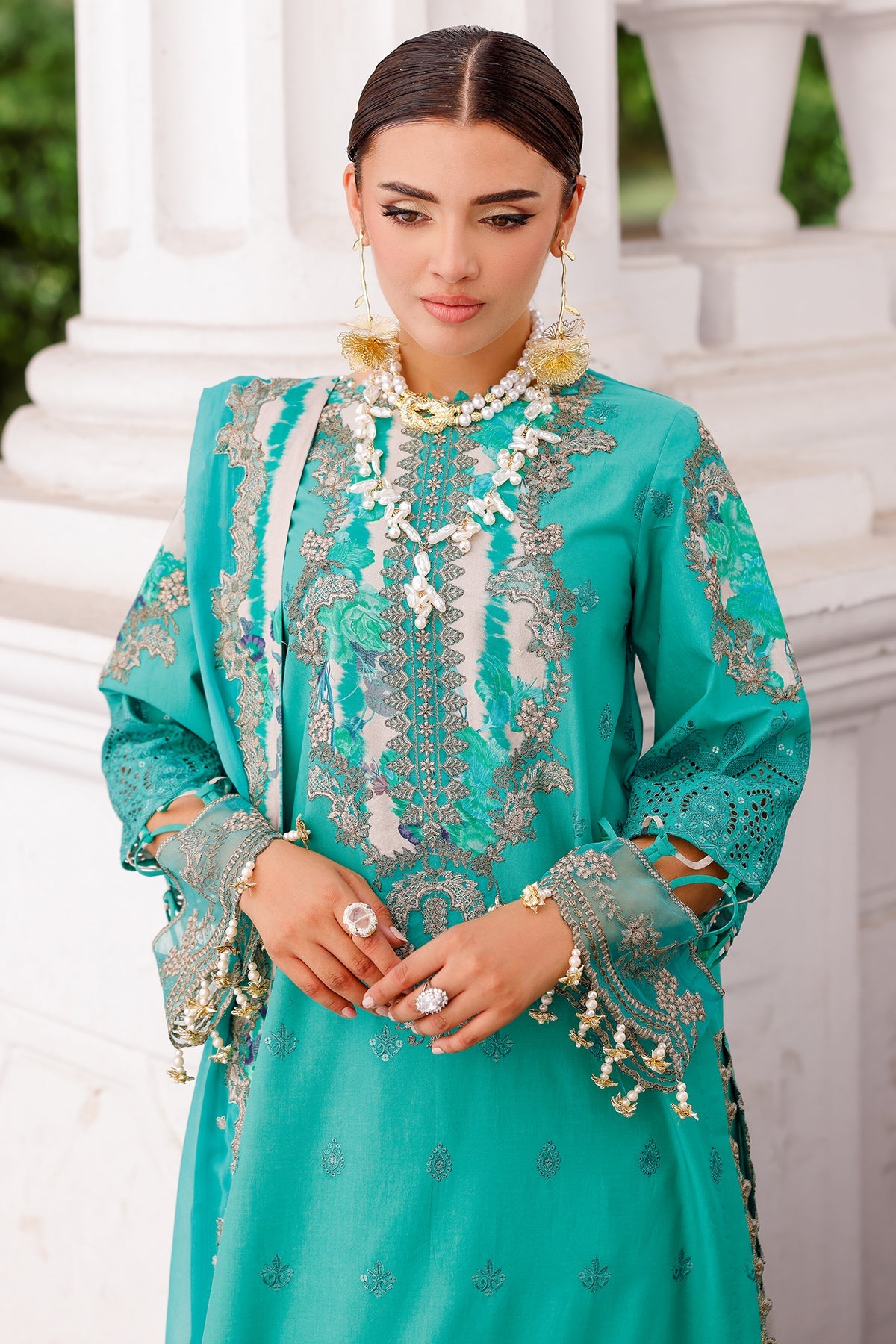 3-PC Unstitched Embroidered Lawn Collection CT5-15