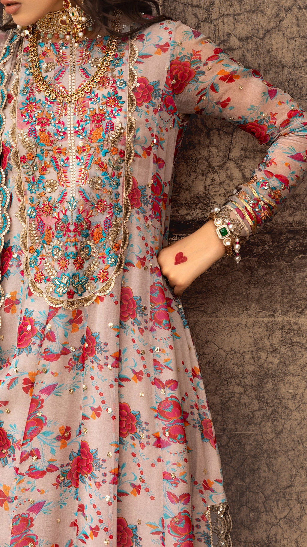 3-PC Unstitched Luxury Chiffon Collection VSL25-08