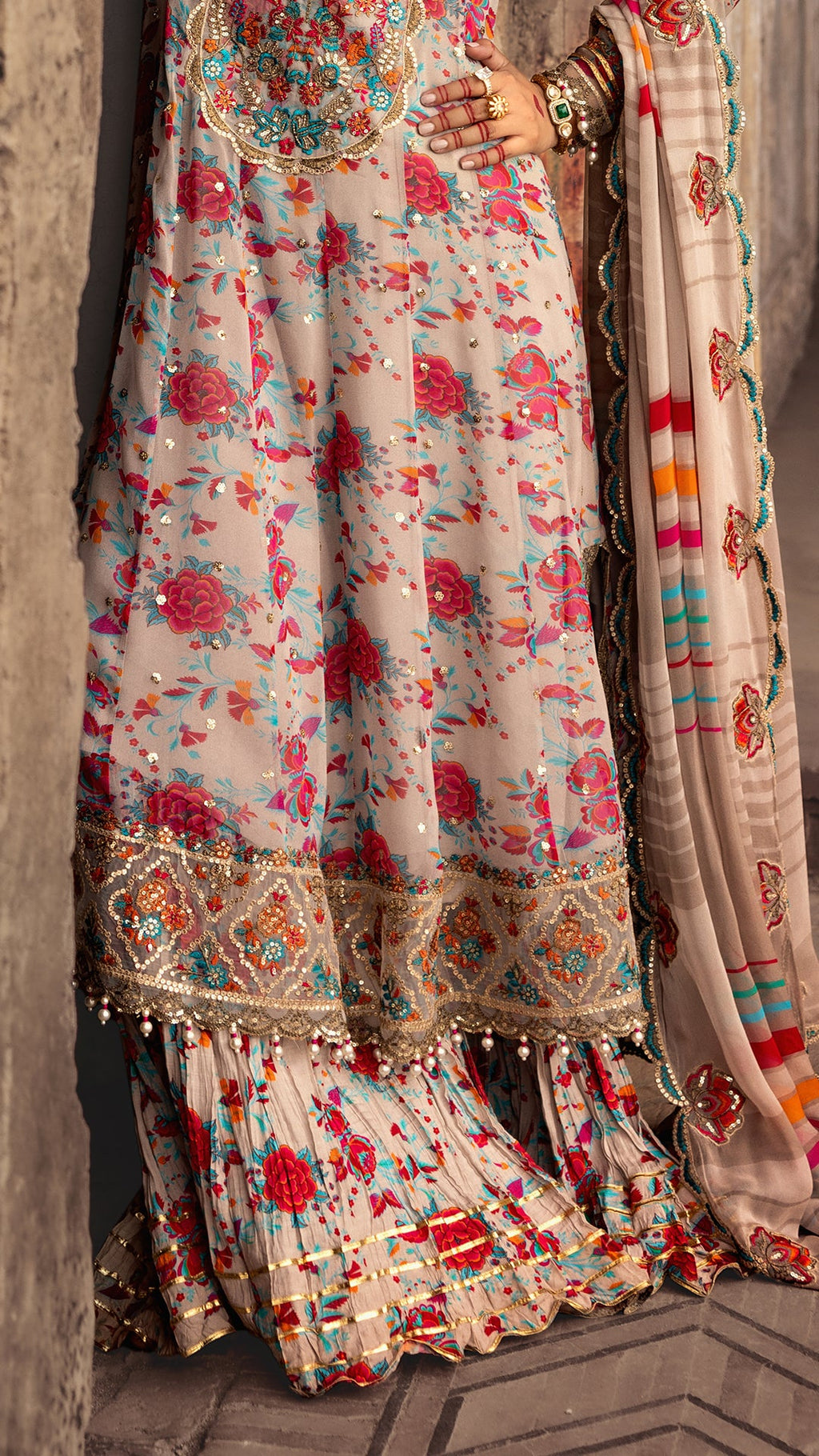 3-PC Unstitched Luxury Chiffon Collection VSL25-08