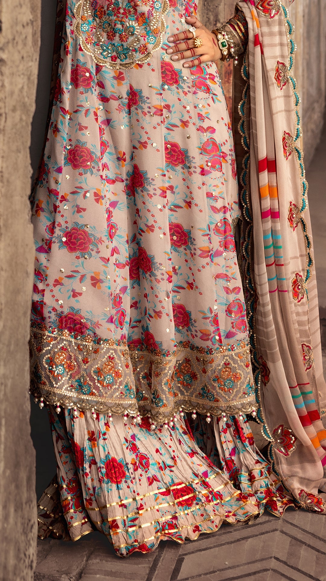 3-PC Unstitched Luxury Chiffon Collection VSL25-08