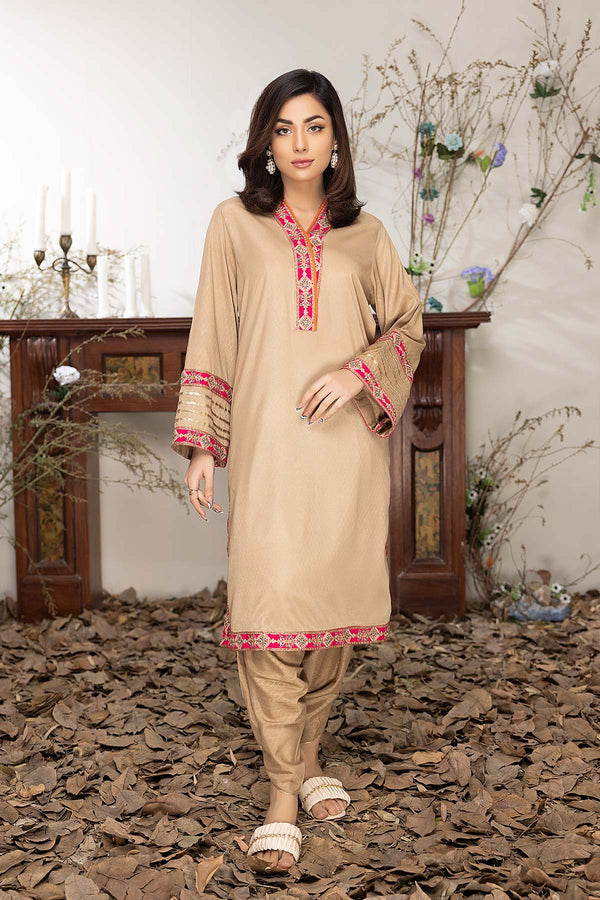 2-Pc Gripe Silk Shirt With Gripe Silk Tulip Shalwar CNP22-27-S-A