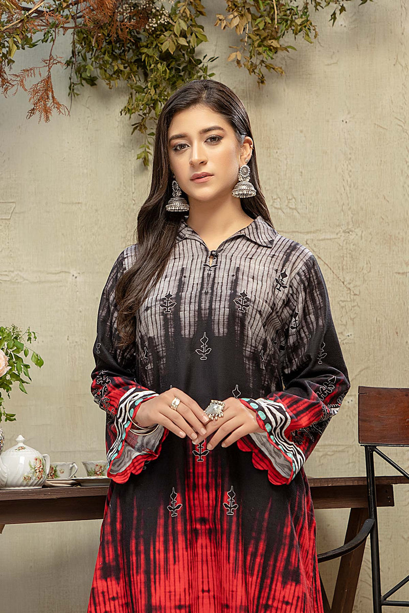 1-Pc Printed Khaddar Shirt CPM21-14