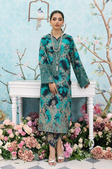 2-Pc Embroidered Khaddar Shirt with Khaddar Trouser BLW3-06