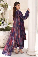 3-Pc Charizma Unstitched Embroidered Jacquard  With Embroidered Dupatta CRW-05