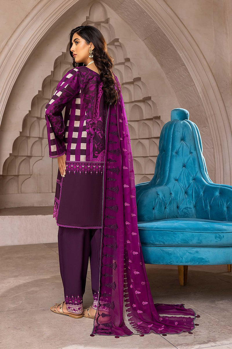 3 Pc Unstitched Embroidered Lawn CN22-20 B