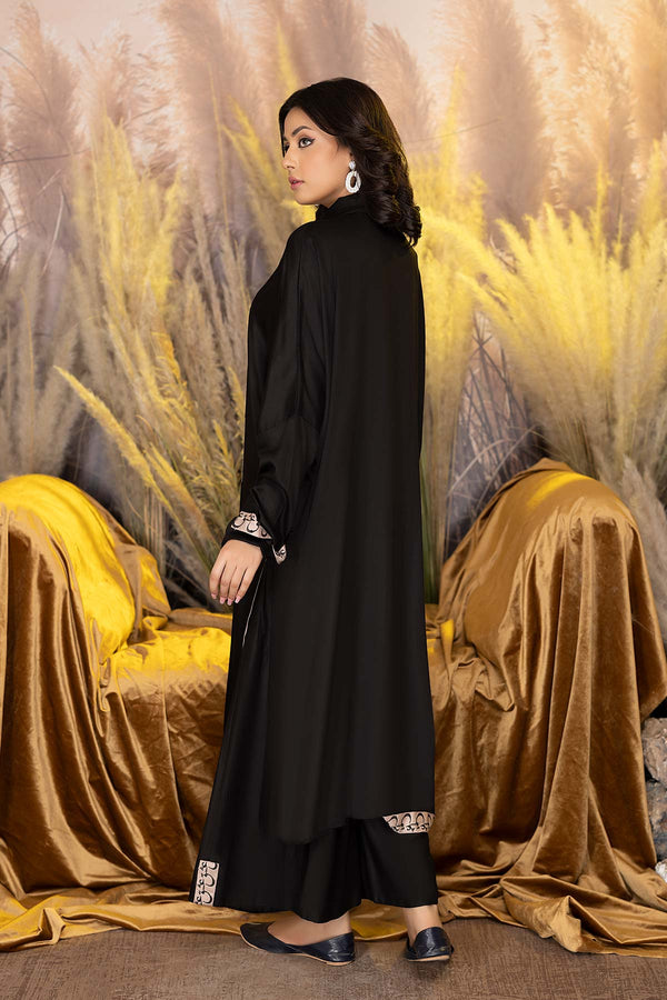 2-Pc Steple Silk Long Shirt With Steple Silk Qlot Trouser CNP22-108