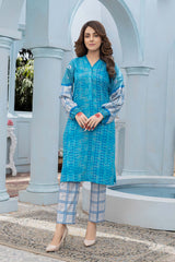 2 Pc Digital Printed Shirt With Cotton Straight Trouser CPM22-63