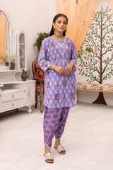 2 PC Digital Printed Shirt With Tulip Shalwar CPM22-58