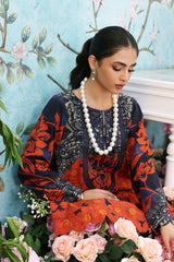 2-Pc Embroidered Khaddar Shirt with Khaddar Trouser BLW3-2B