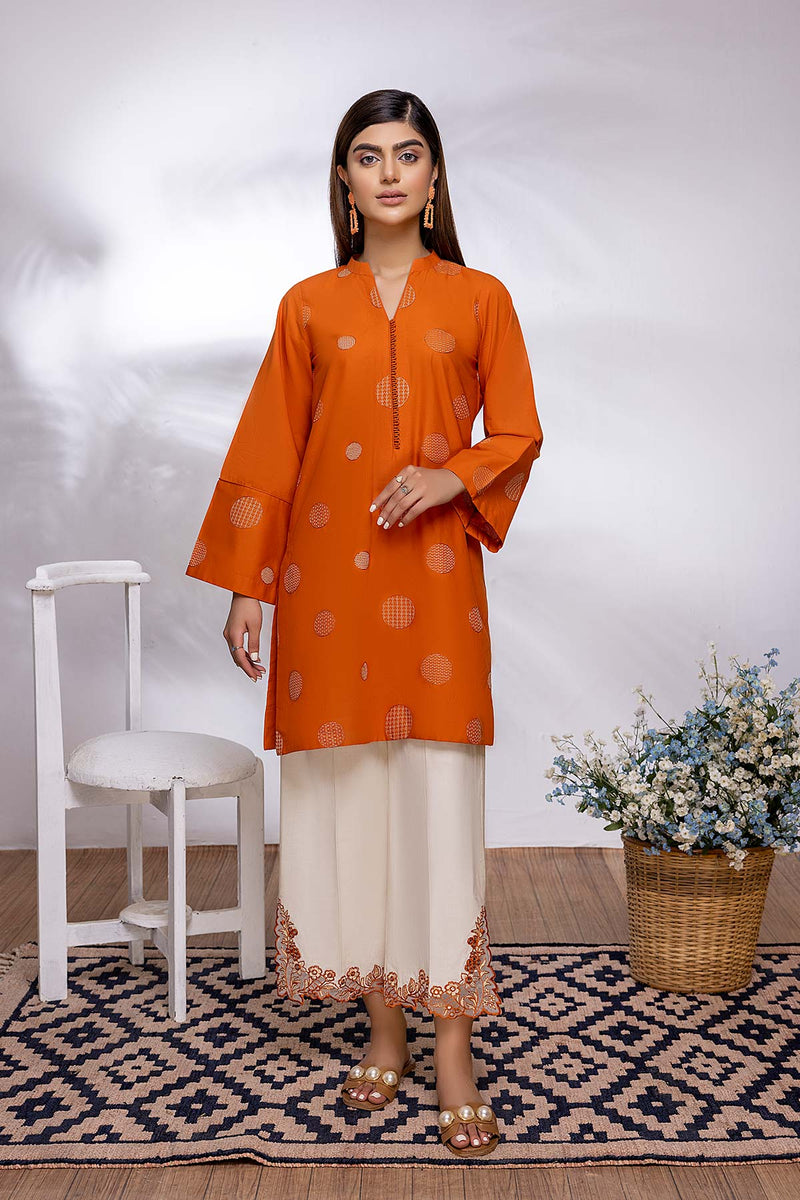 2-Pc Embroidered Lawn shirt With Qlot Trouser CTA22-10