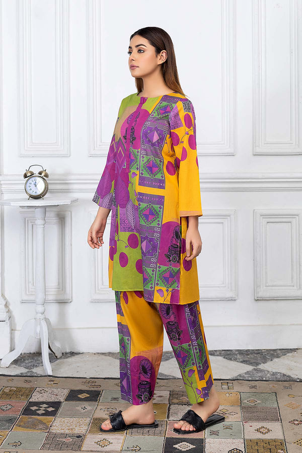 2 Pc Digital Printed Lawn CPM22-12